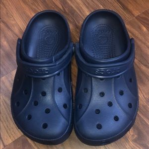 Navy crocs